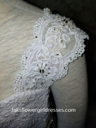 lace miniature bride dress