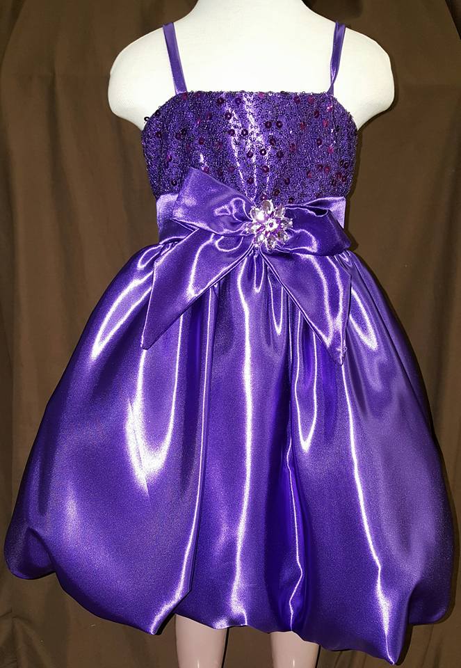 purple little girls easter dresses