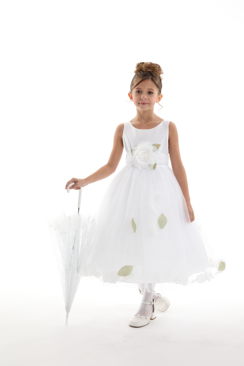 white petal dress