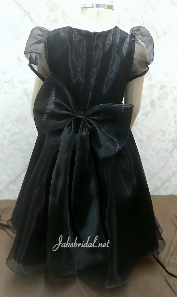 long black flower girl dress