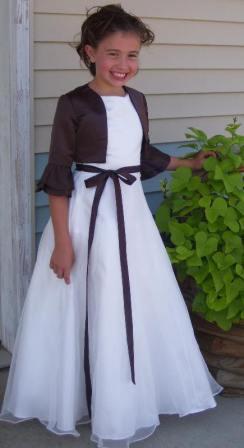 Brown bridesmaid dress jacket
