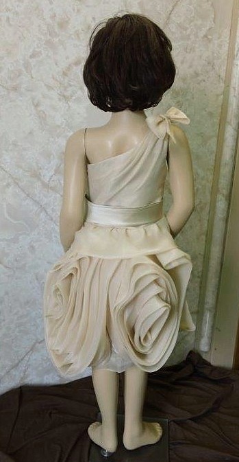 bridesmaid dress with flange skirt