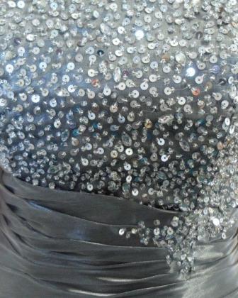 strapless beaded mermaid dress