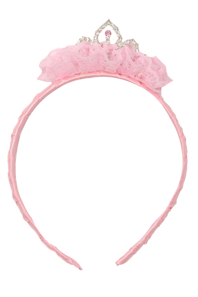 pink crown topped headband