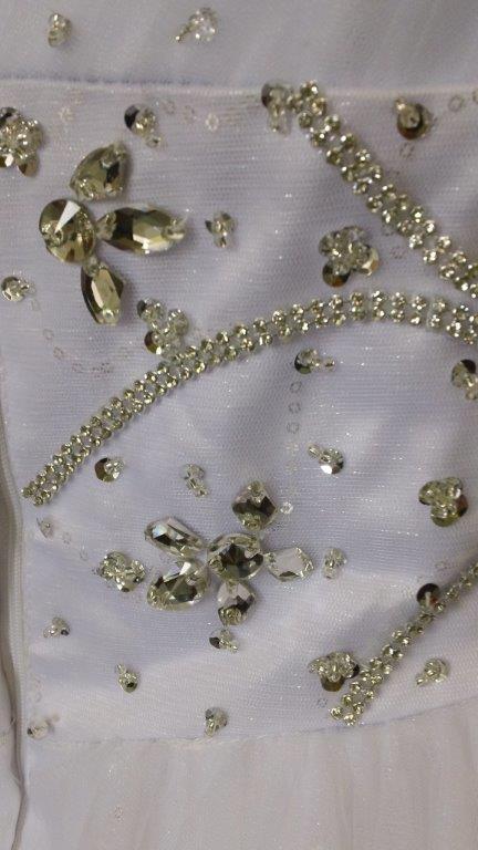 Heavily Crystal Beaded wedding dress