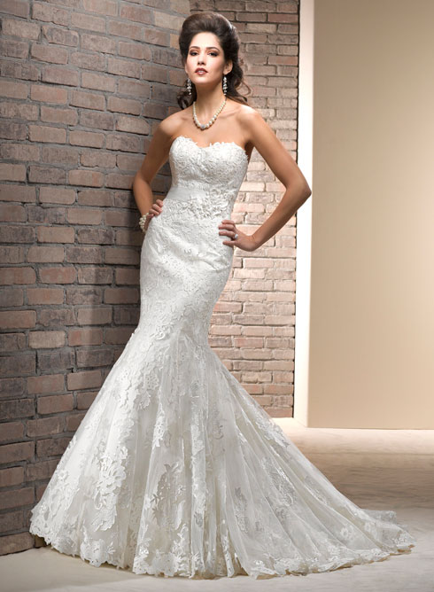 Fit and flare wedding dresses.