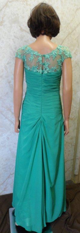 Emerald green chiffon dress