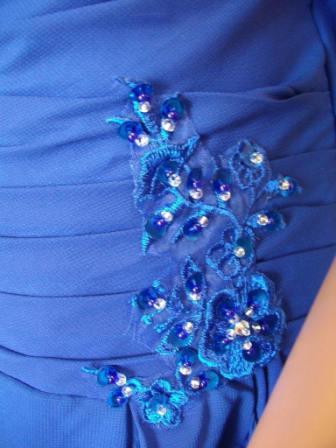 Chiffon royal blue mother of the bride dresses