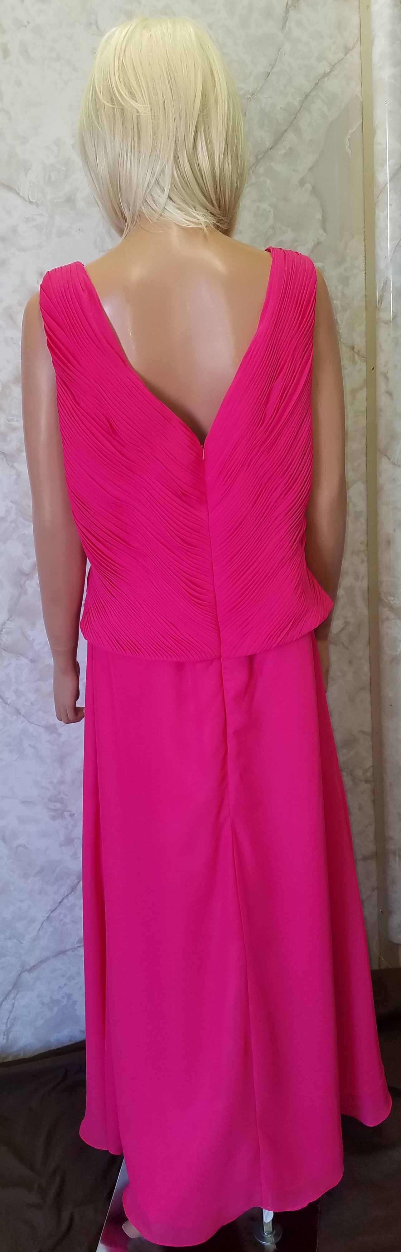 cerise mother of the bride dress with jacket