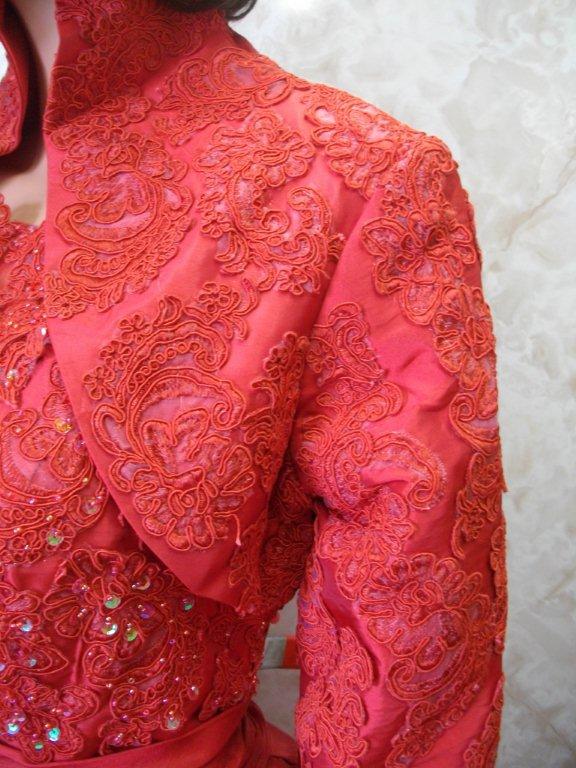 red mother of the bride jacket