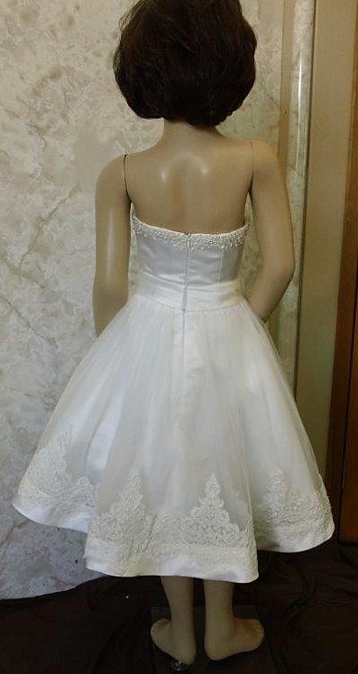 Short Wedding dress for flower girls