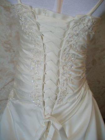 corset lace up wedding gown