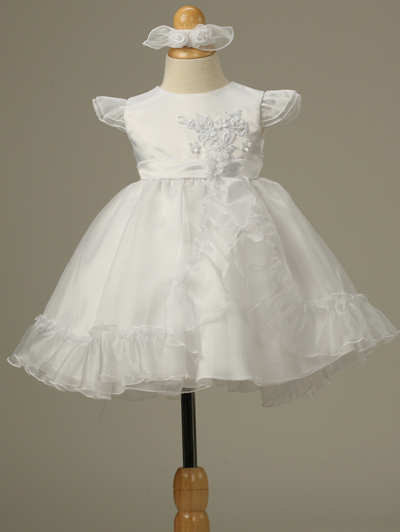 white infant holiday dress 