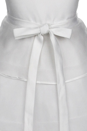 girls layered white dress