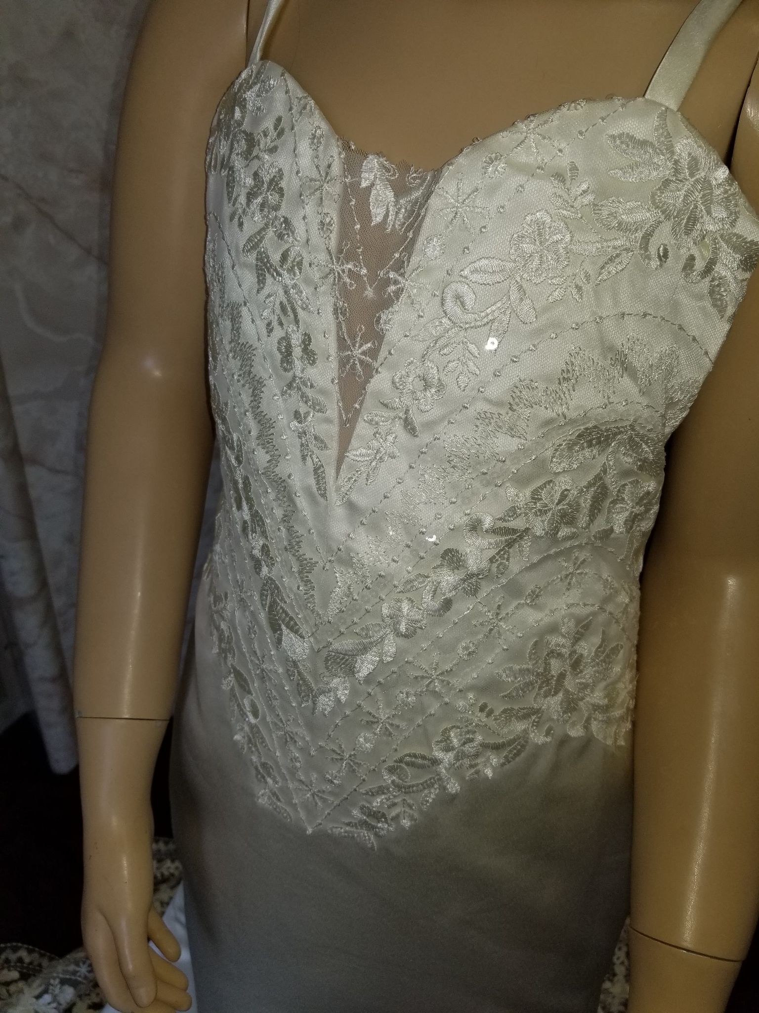 lace covered bodice