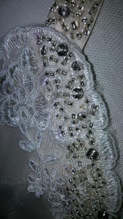beaded lace flower girl dress