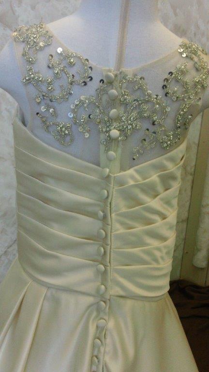 Illusion back Wedding dresses for flower girls