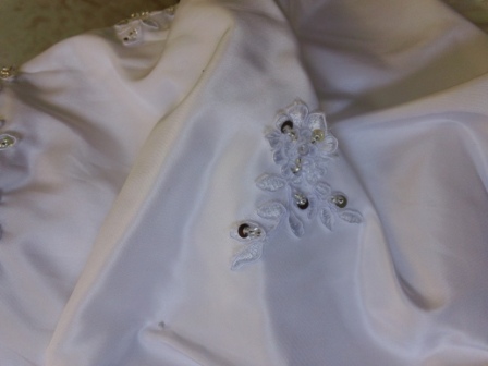 Infant Wedding dress applique