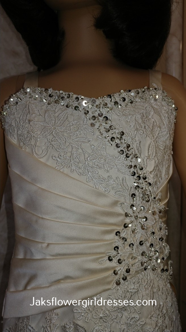 pearl miniature bridal gown