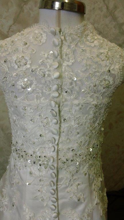 Ivory lace flower girl dress