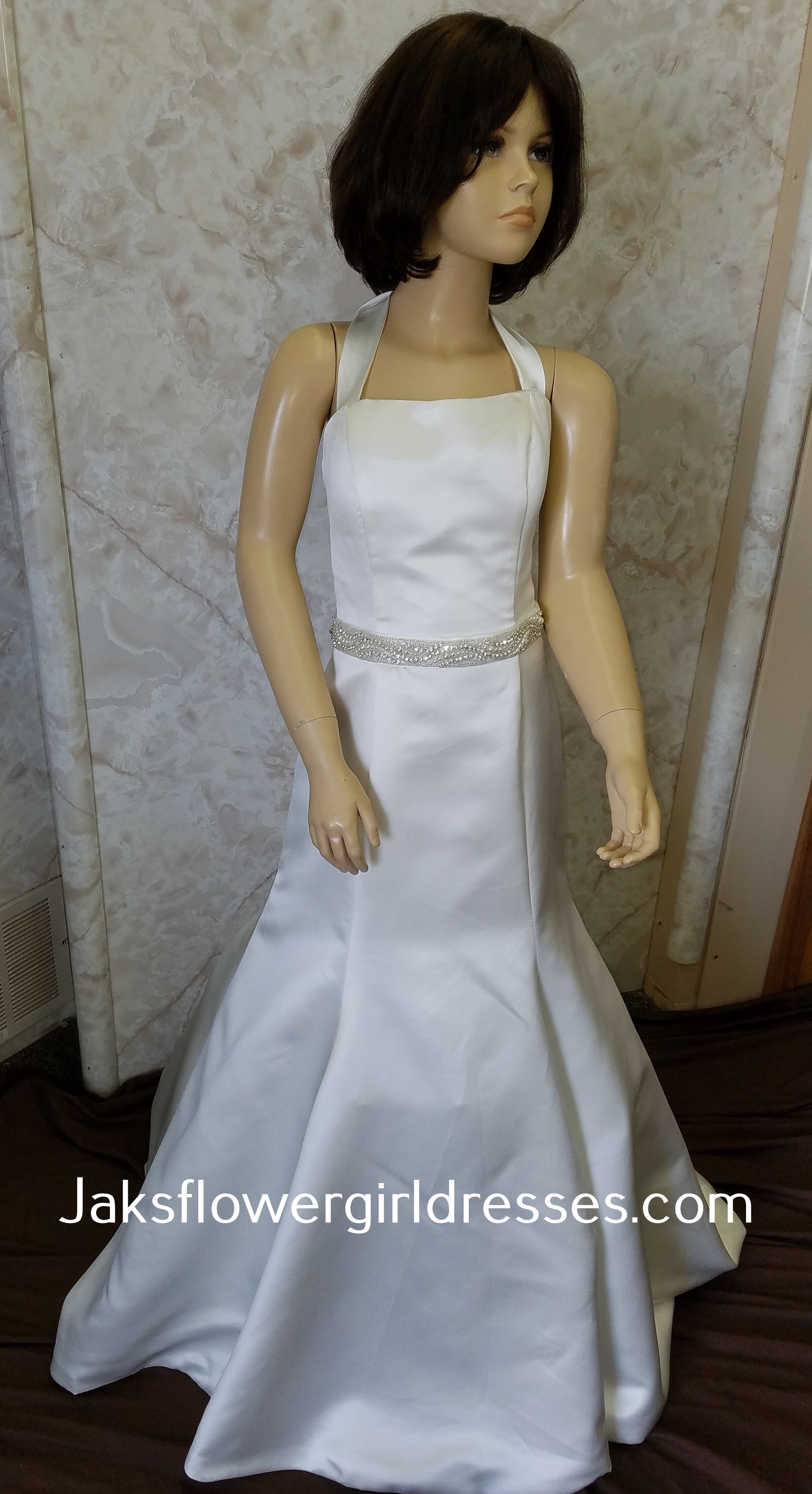 miniature bride trumpet gown