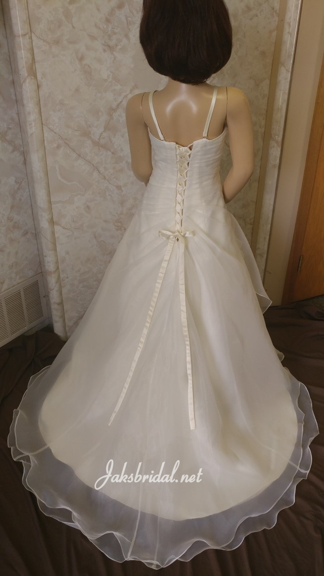 Organza and lace flower girl dress