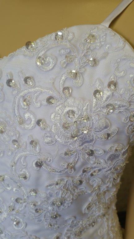 lace applique dress