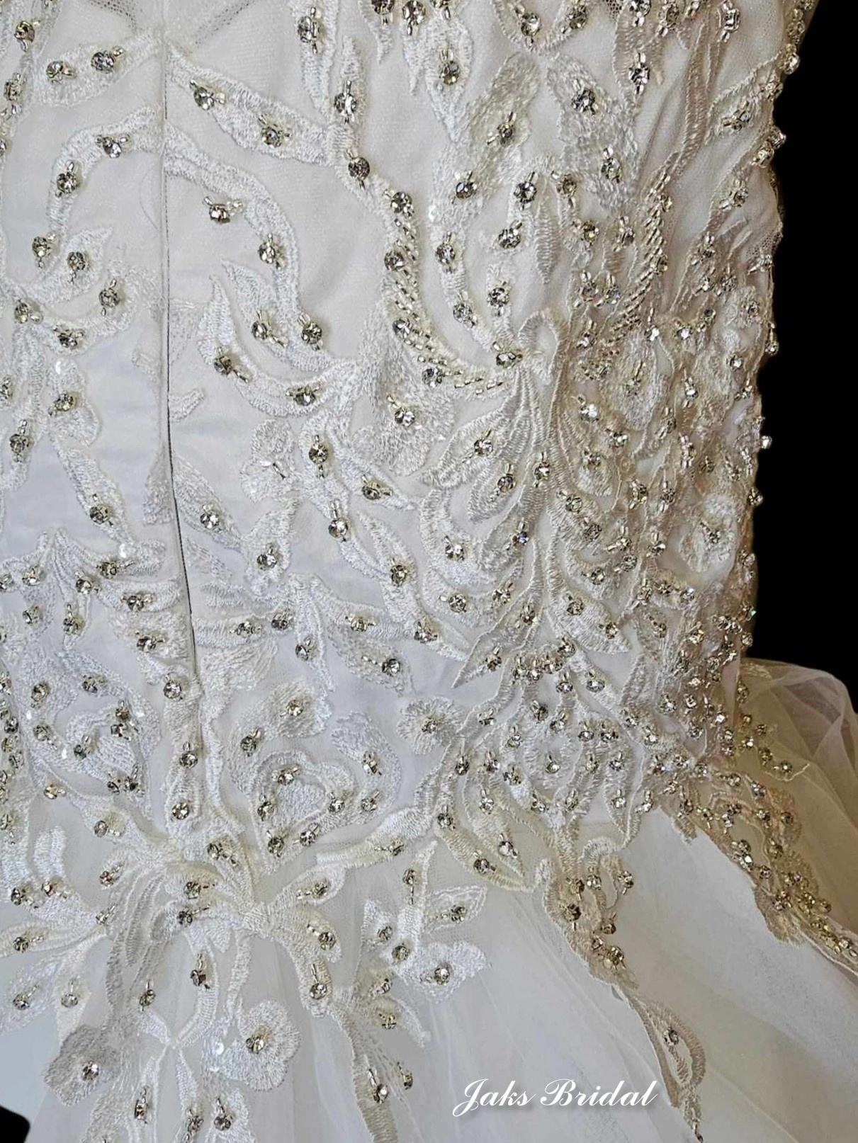 bead embellished lace