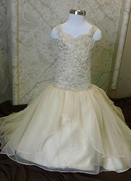fit and flare flower girl dress