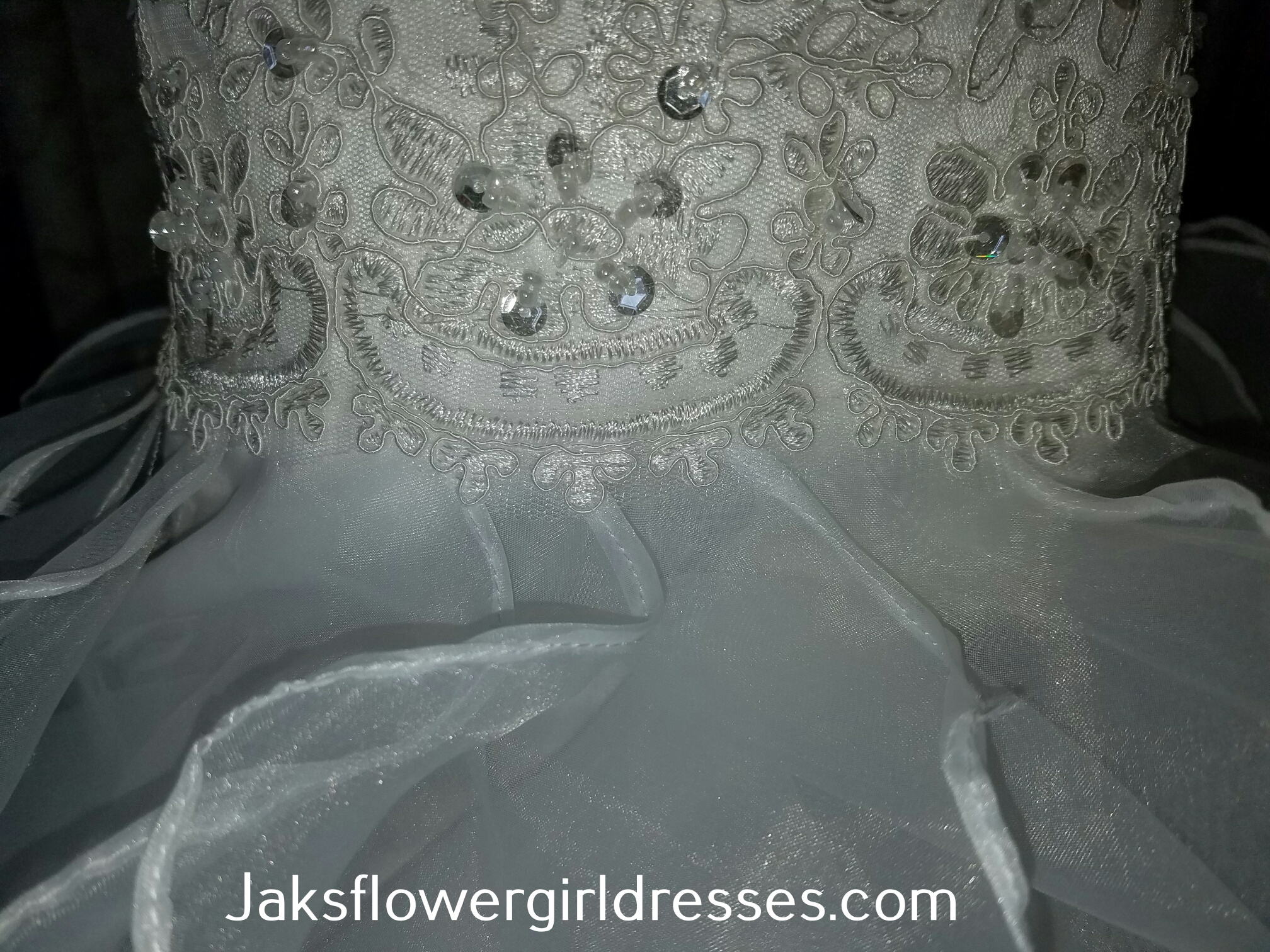 beading lace and ruffles for the princess look