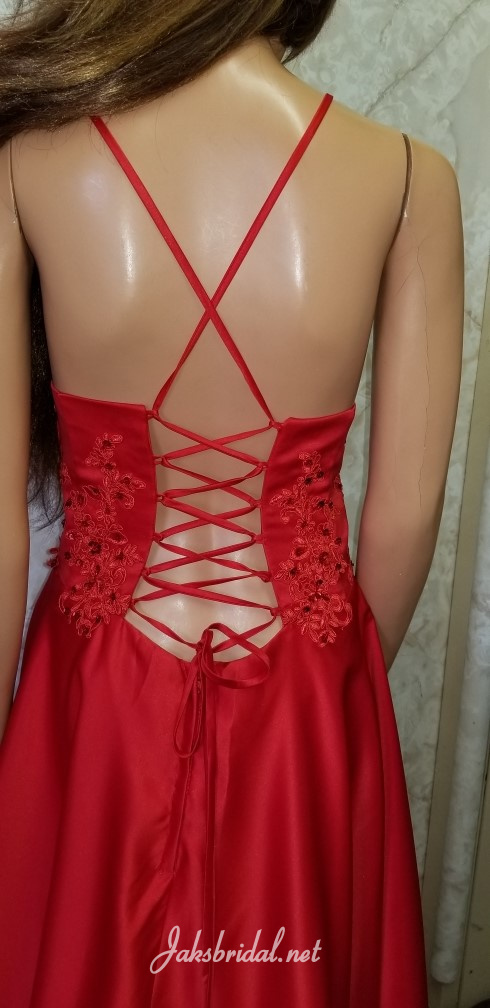 open back gown
