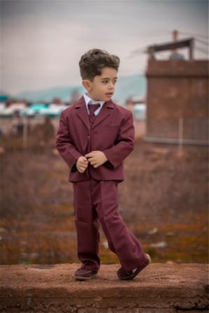 boys burgundy suit