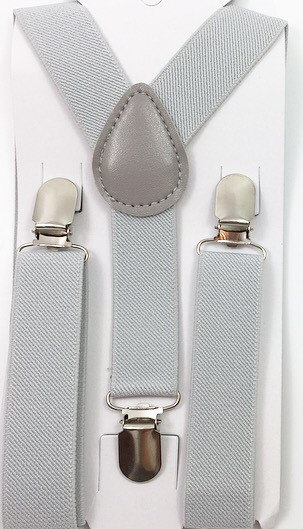 light grey suspenders