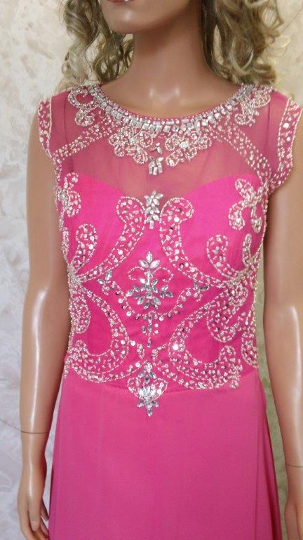 pink chiffon mother of the bride dresses