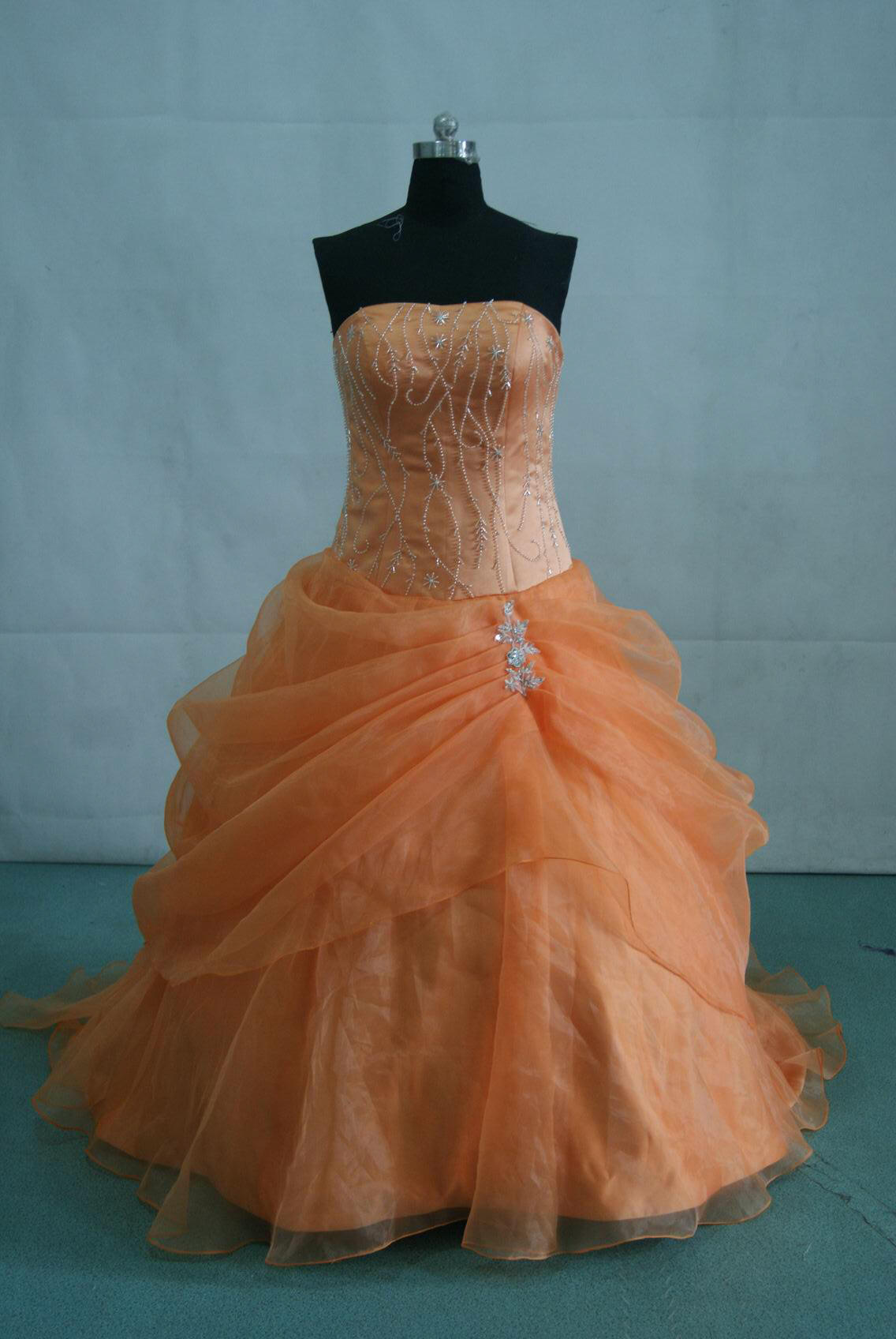 pumpkin spice prom gown