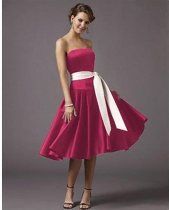 prom short hot pink dresses
