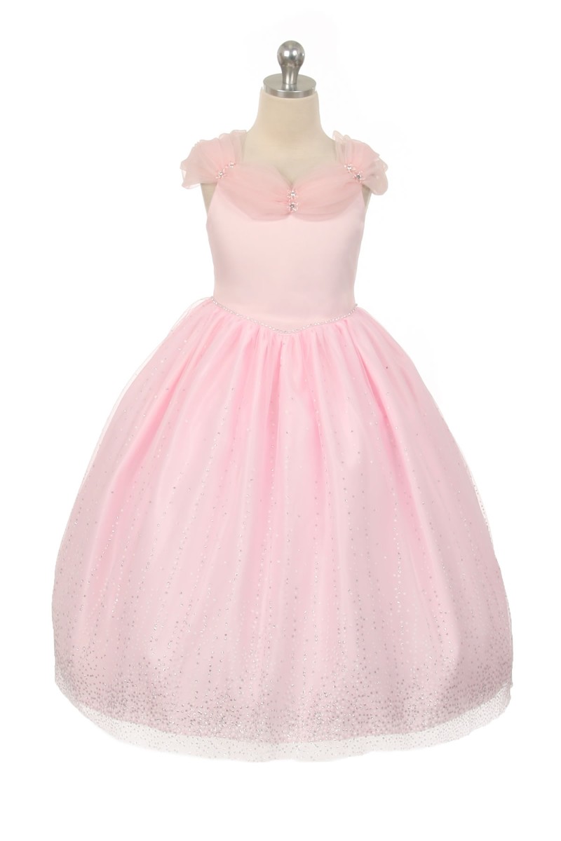 pink princess style ball gowns