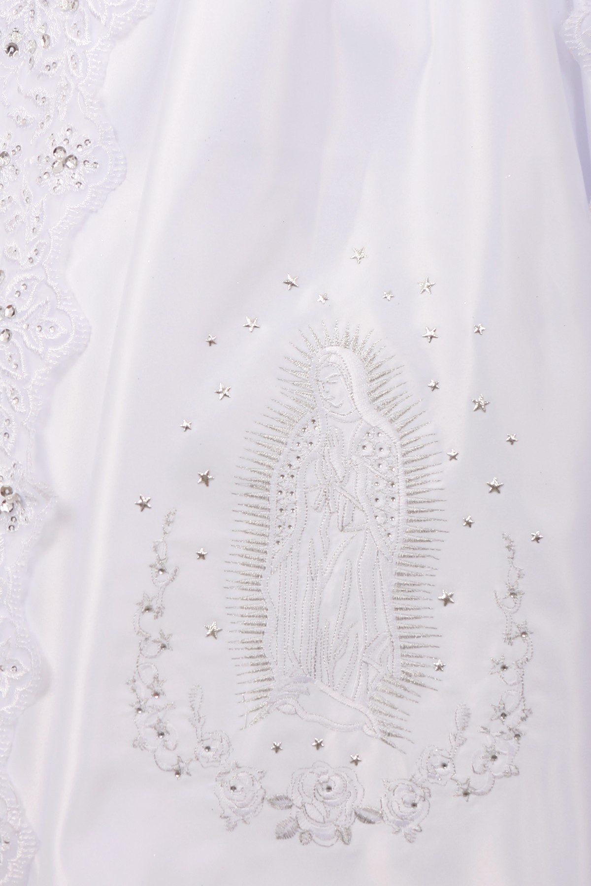 Communion dress with Virgin Mary