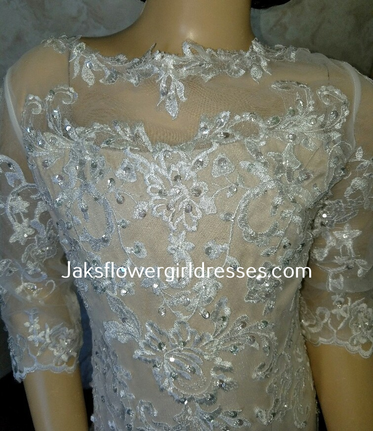 sheer lace sleeve