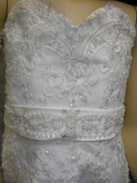 sweetheart beaded bridal flower girl dress