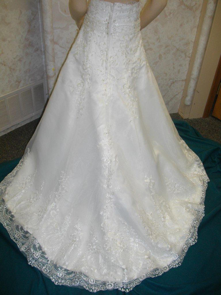sweetheart beaded bridal flower girl dress