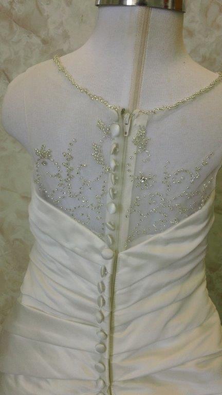 illusion embroidered back