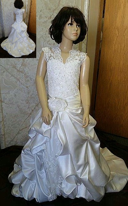 Pick up flower girl wedding dresses