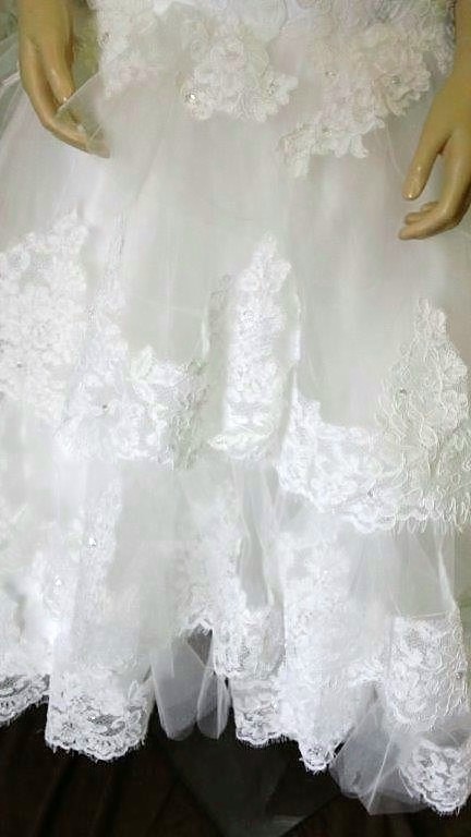 tulle and lace skirt