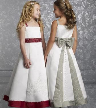 flower girl dresses with a bow
