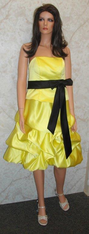 black and yellow bridesmaid dresses
