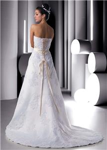 a-line wedding gown with corset back