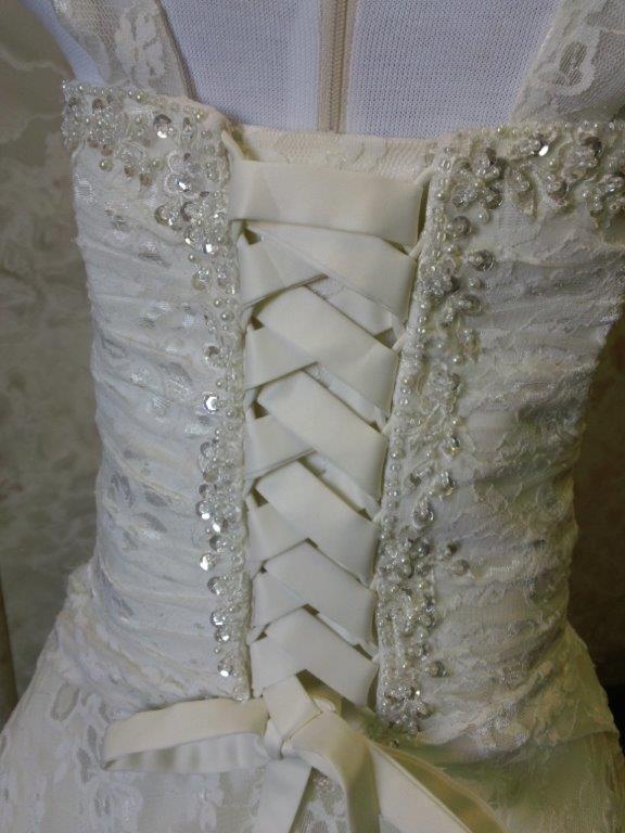 flower girl corset lace dress