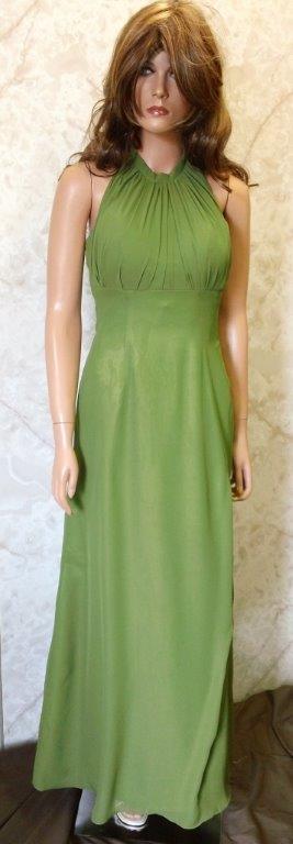 green halter bridesmaid dresses