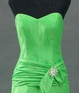 lime green sweetheart dress